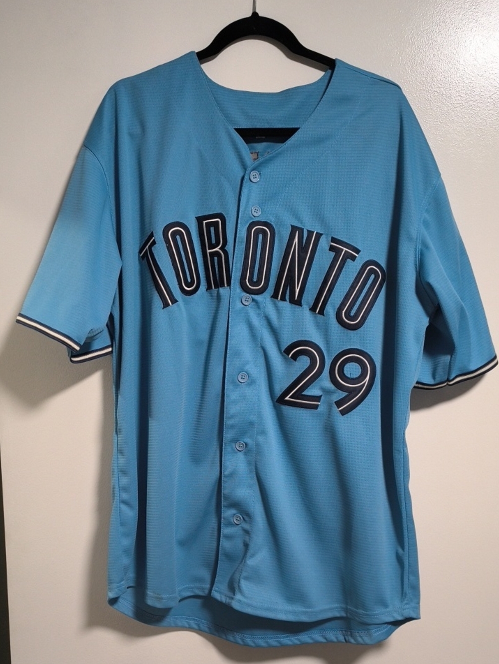 Carter-Toronto Blue Baseball Jersey - Light Blue #29